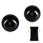 Learay 2PCS Black Obsidian Baoding Stress Balls