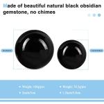 Learay 2PCS Black Obsidian Baoding Stress Balls