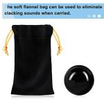 Learay 2PCS Black Obsidian Baoding Stress Balls