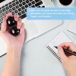 Learay 2PCS Black Obsidian Baoding Stress Balls
