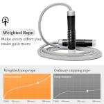 Weighted Jump Rope for Fitness, Adjustable & Tangle-Free