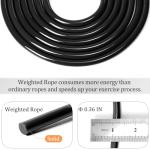Weighted Jump Rope for Fitness, Adjustable & Tangle-Free