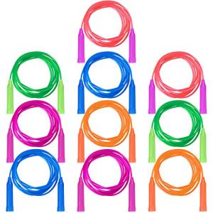 Aneco 10 Pack Colorful Kids Jump Ropes