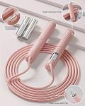 YOTTOY Cordless Jump Rope with LCD Display - Pink