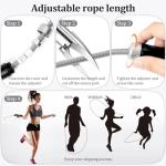 Weighted Jump Rope for Fitness, Adjustable & Tangle-Free