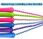 Colorful Adjustable Jump Ropes for Kids - 6 Pack
