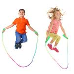 Elcoho 18 Pack Rainbow Jump Ropes for Kids