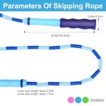 GRAWUN Adjustable Beaded Jump Rope Set for All