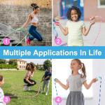 GRAWUN Adjustable Beaded Jump Rope Set for All