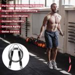 Speed Jump Rope with 2 Cables - Black