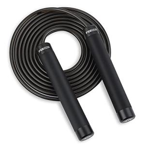 FEECCO Adjustable Weighted Jump Rope for Workouts