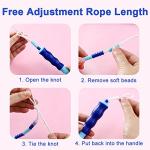 Adjustable Soft Beaded Jump Rope for Fitness