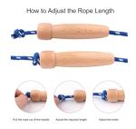 LETUSPORT 8.8 Feet Jump Rope with Wooden Handles