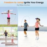 Adjustable Speed Jump Rope with Foam Handles