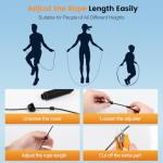 Adjustable Speed Jump Rope with Foam Handles