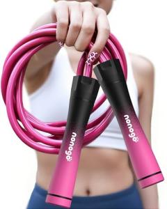 Adjustable 1LB Weighted Jump Rope for Fitness