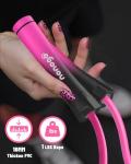 Adjustable 1LB Weighted Jump Rope for Fitness