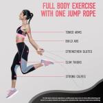 CINDALOG Adjustable Jump Rope Set for All Ages