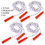 Pack of 12 Durable Jump Ropes for Kids