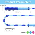 Leeboom Adjustable Tangle-Free Jump Rope for Fitness