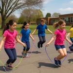 Colorful Adjustable Jump Ropes for Kids - Set of 3