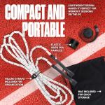 Sportbit Adjustable Beaded Jump Rope for Fitness