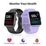 Fitness Smartwatch with Heart Rate and Sleep Tracker