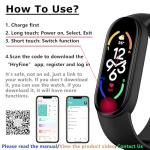 Fitness Tracker Watch with Heart Rate & Sleep Monitor