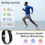 Fitness Tracker Watch with Heart Rate & Sleep Monitor