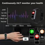 ZKSSGY 24/7 Fitness Tracker with Heart Rate Monitor