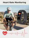 Cloudpoem Waterproof Fitness Tracker with Heart Monitor