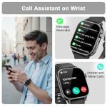 1.85'' AMOLED Fitness Tracker Smartwatch with 100+ Modes