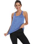 Bright Blue Women's Racerback Yoga Tank Top