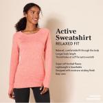 Women’s Long Sleeve Workout Top - Brushed Tech Stretch
