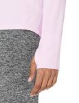 Women’s Long Sleeve Workout Top - Brushed Tech Stretch