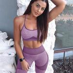 OLCHEE Women's Seamless Yoga Set - Purple