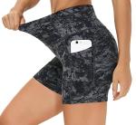 High Waist Yoga Shorts with Tummy Control