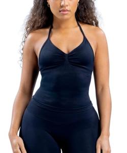 HAODIAN Women's Strappy Backless Gym Tank Top
