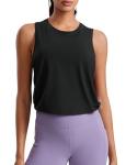 Women's Pima Cotton Cropped Workout Tank Top