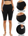 Women's High Waisted Biker Yoga Shorts - 4 Pack