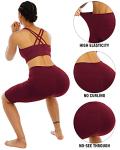 Women's High Waisted Biker Yoga Shorts - 4 Pack