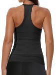 iGENJUN Women’s Racerback Gym Tank Top, Black