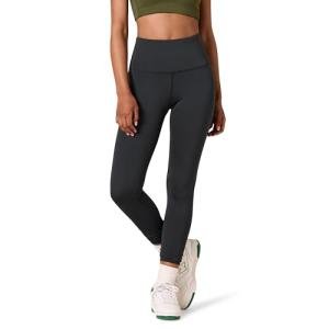 High-Rise Women's Workout Leggings, Plus Size, Black