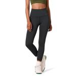 High-Rise Women's Workout Leggings, Plus Size, Black