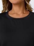 AUTOMET Women's Loose Fit Gym T-Shirt - Black