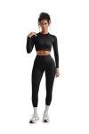 SUUKSESS Women's Seamless Workout Set - Black