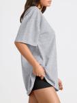 Plus Size Oversized Summer Workout T-Shirt for Women