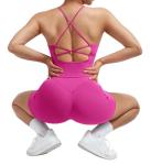 SUUKSESS Women’s 2 Piece Workout Set – Peach