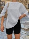 Plus Size Oversized Summer Workout T-Shirt for Women