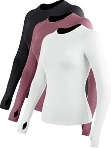 CADMUS 3 Pack Women's Long Sleeve Compression Shirts